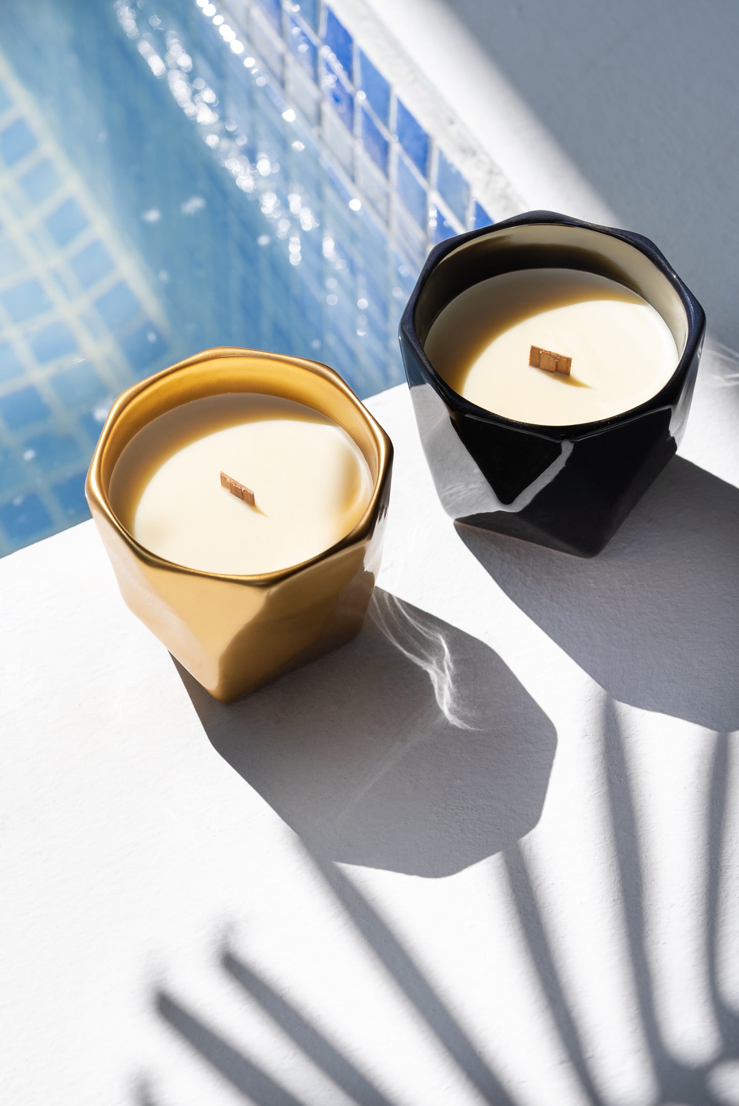 SET 2: MOI GOLD LUXURY CANDLE - FLORAL & MOI BLACK LUXURY CANDLE - SPICY WOODY